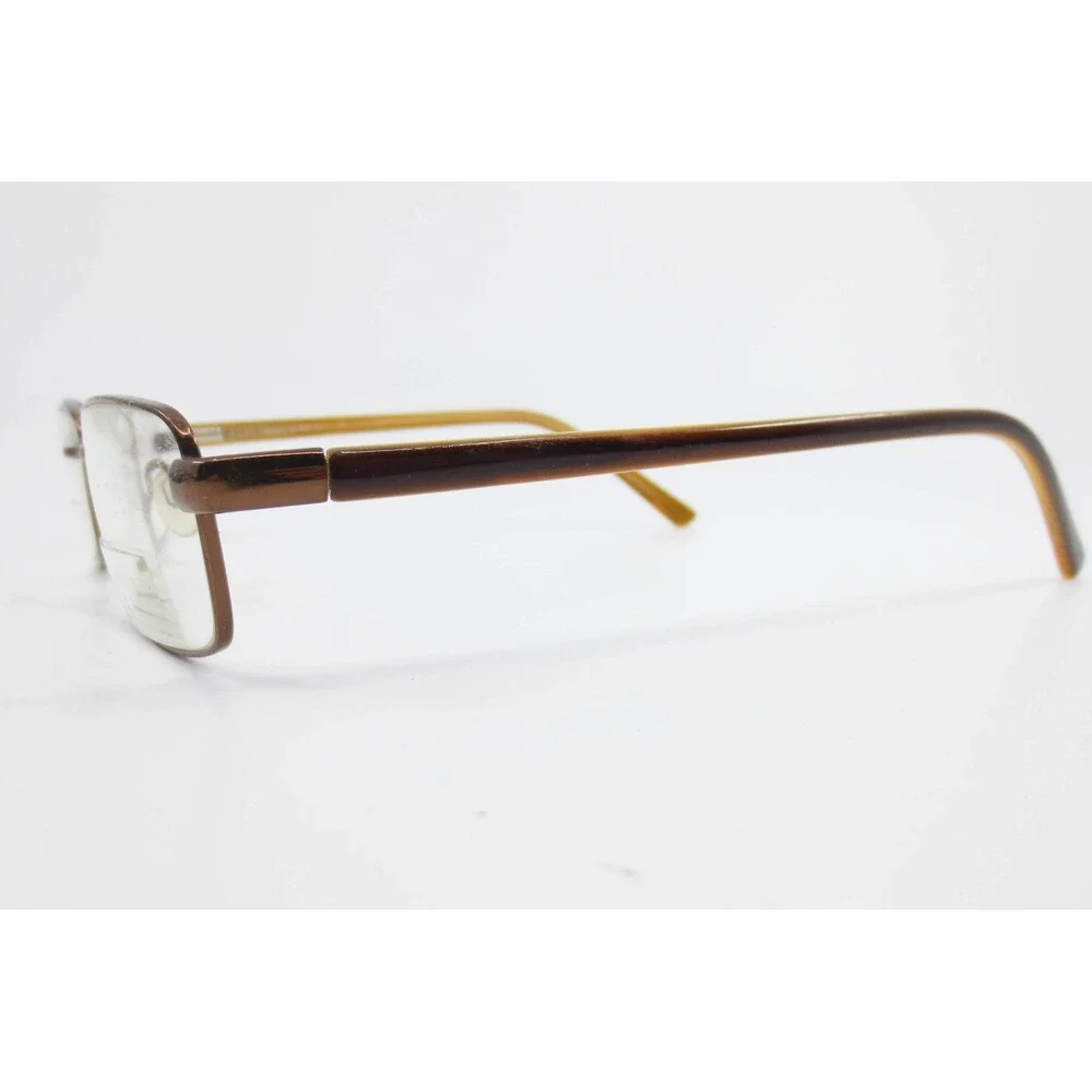 Genesis Altair 2040 Chestnut Brown Rectangular Eyeglass Frames 52-18-140